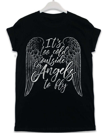 Too Cold for Angels Lyric Quote Mens T-Shirt 8Ball